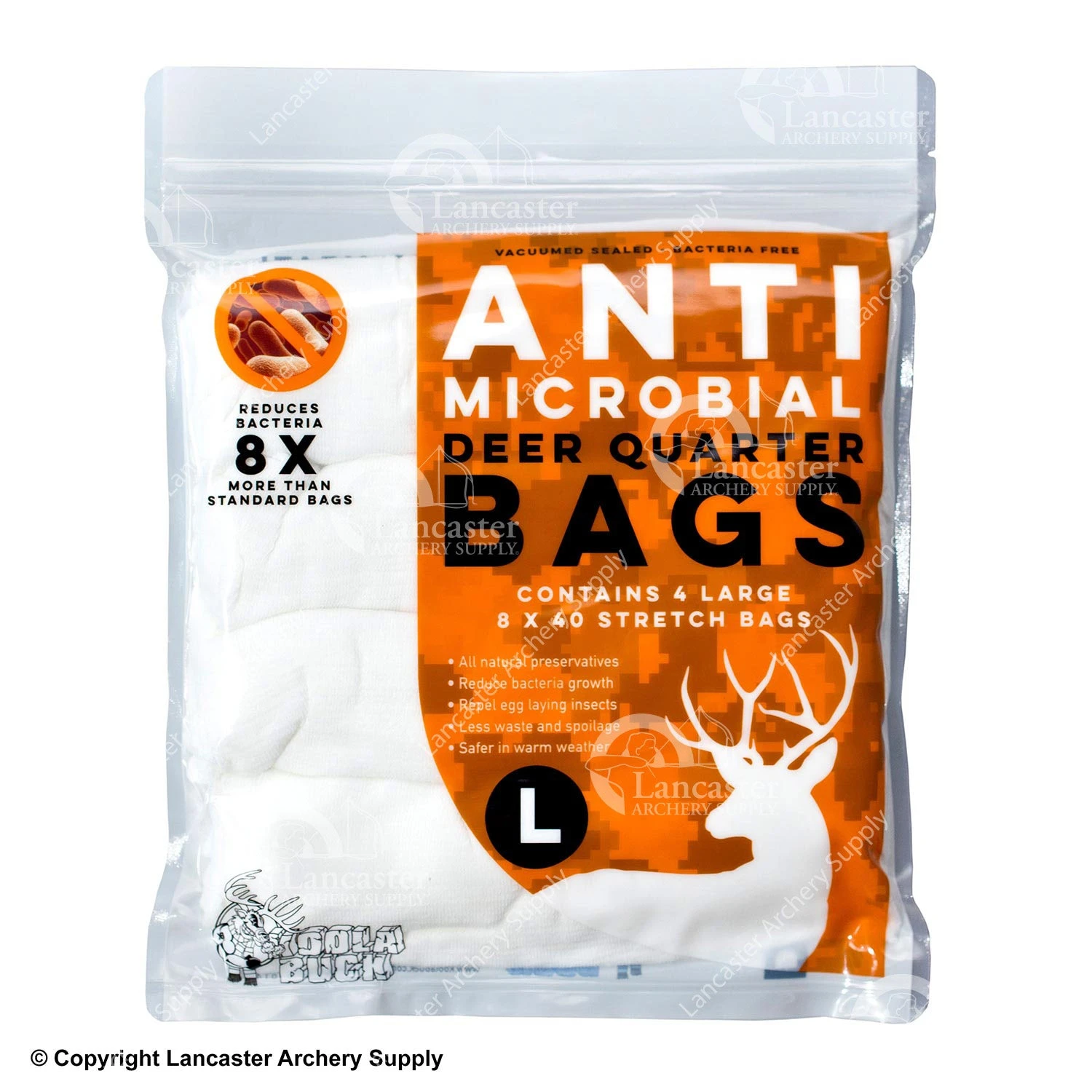 Koola Buck Anti-Microbial Deer, Antelope Quarter Game Bags 3 Koola Buck Anti-Microbial Deer, Antelope Quarter Game Bags